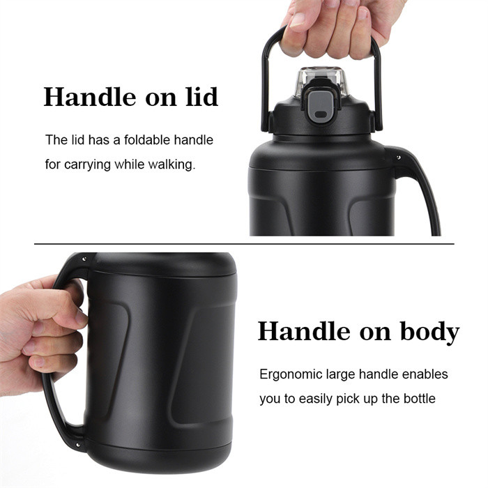 Gym Outdoor Activity Vacuum Sports Bottle With SS Lid