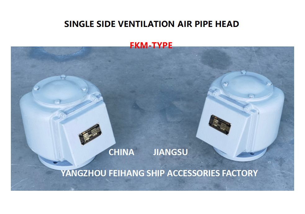 M4-Type Air Vent Head For Water Ballast Tank Model FKM-200 Cast Iron Vent Head Size DN250