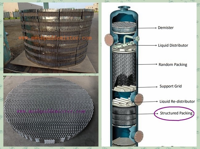Petroleum Distillation Packing 304 / 316l / 316 Stainless Steel