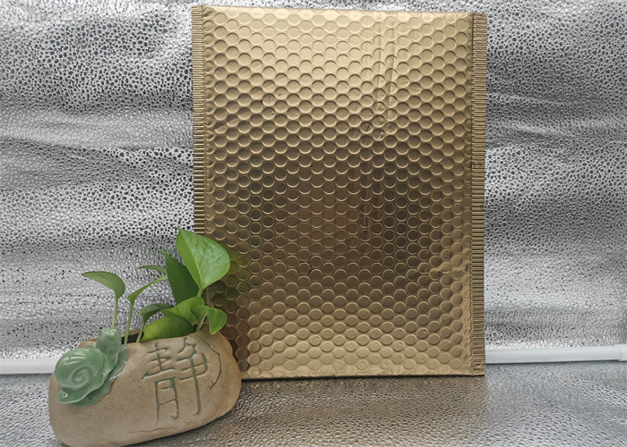 Padded Multi Size Bubble Mailing Bag Gold Aluminum For Gift usage