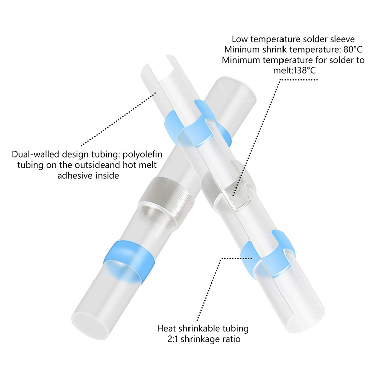 Different Type Heat Shrink Kit Solder Heat Sleeve Heat Shrink Butt Connector Terminal