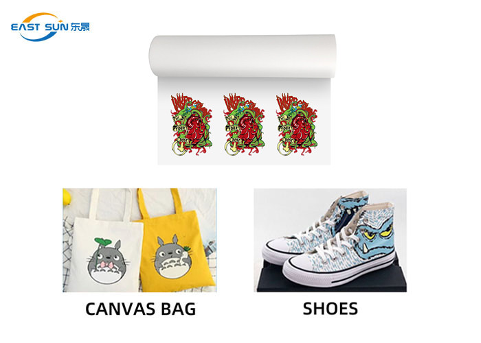 Translucent DTF PET Film Roll Hot Cold Peeling For Heat Transfer Printing