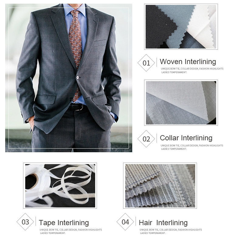 Black PES OEKO-TEX 100 Knitted Fusible Interlining