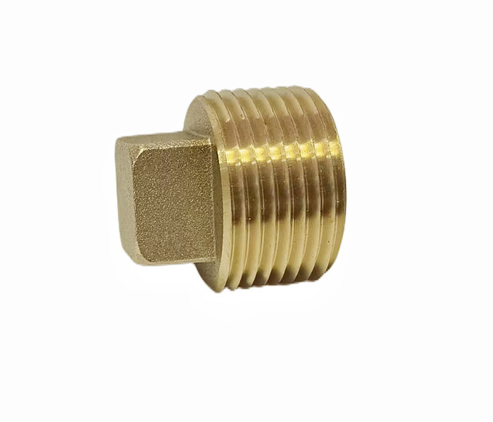 1/2inch NPT Solid Brass Pipe Plugs Fitting Square Head Rustproof