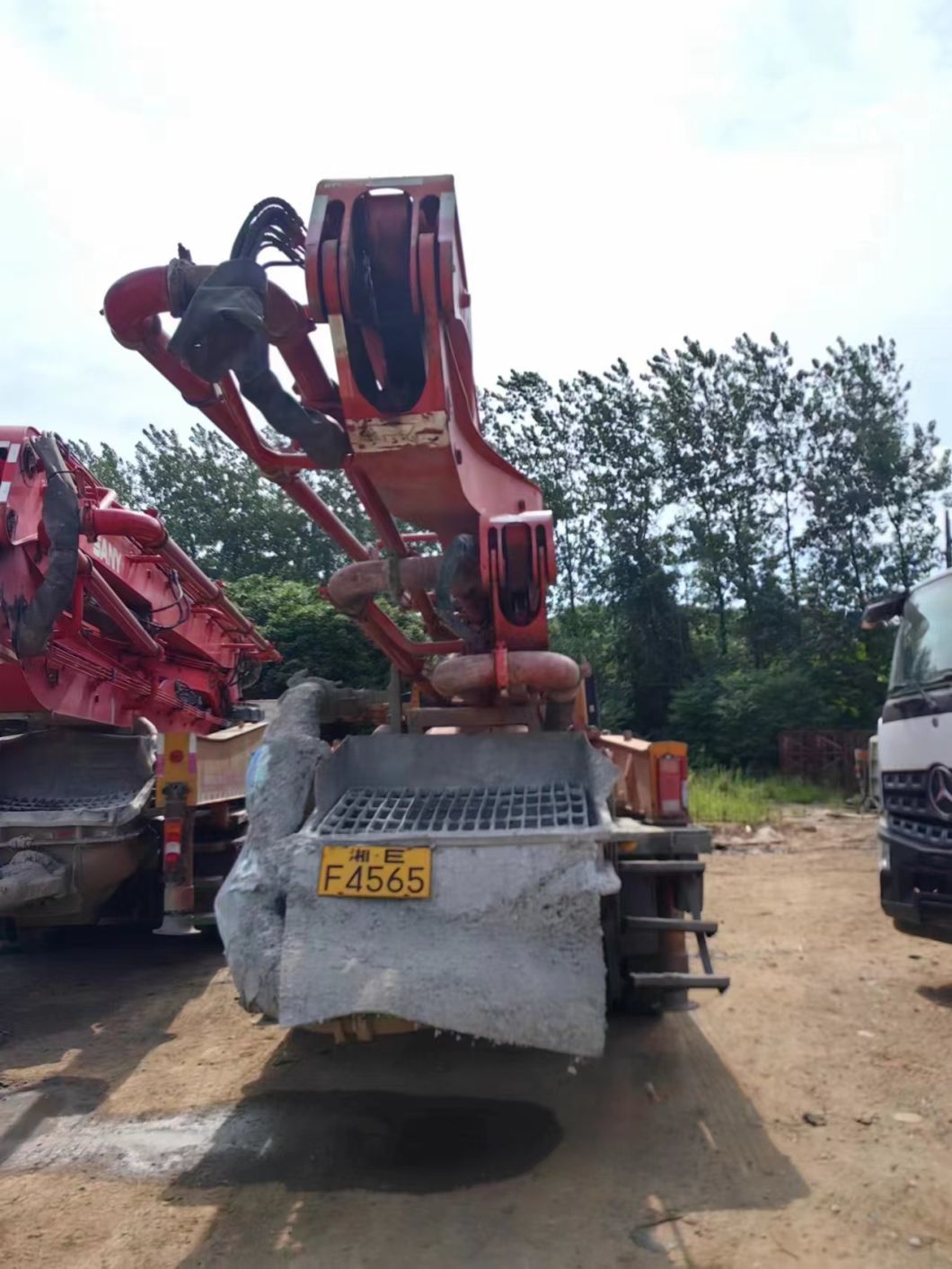 38m Concrete Pump Truck Heavy Equipment Concrete Boom Pump Truck Mounted Pump