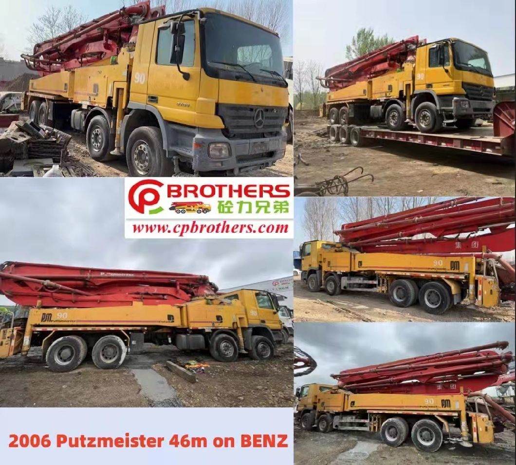Special Offer 2006 Putzmeister 46m Concrete Pump Used Mobile Hydraulic Pump Sale in Cheap Price