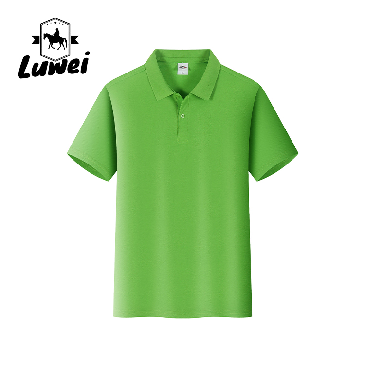Business Casual Short Sleeve Polo Shirts Embroidered Anti Wrinkle