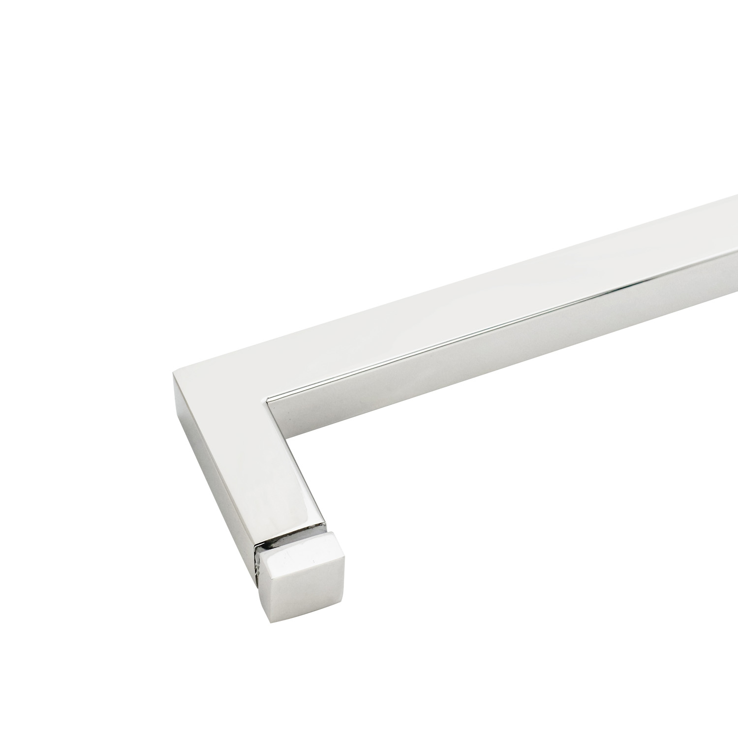 Polished Entrance Black Door Handle Pull for Building Bathroom Glass Door Installation