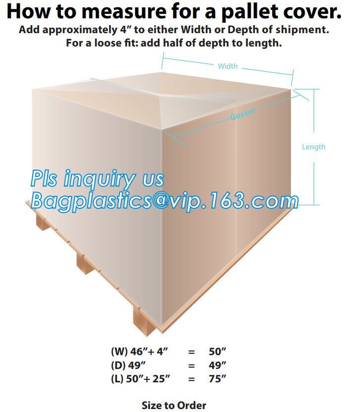 Gusset Pallet Covers-Box Liner, Wrapping Top Pallet Cover, Airport Luggage Cover, Pallet Cap Sheets, Pallet Bags
