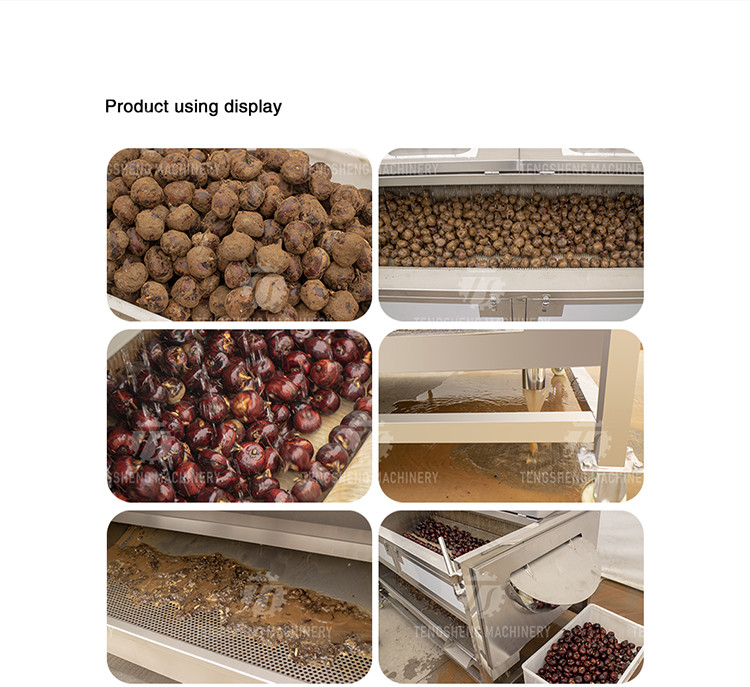 380KG 1.5KW The whole network selling large cleaning machine wavy yam cleaning machine potato cleaning machine