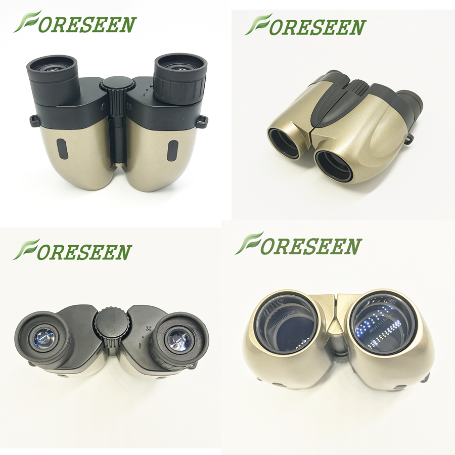 HD Optical Green Film Compact Waterproof Binoculars , Tourism 10X25 Lightweight High Power Binoculars