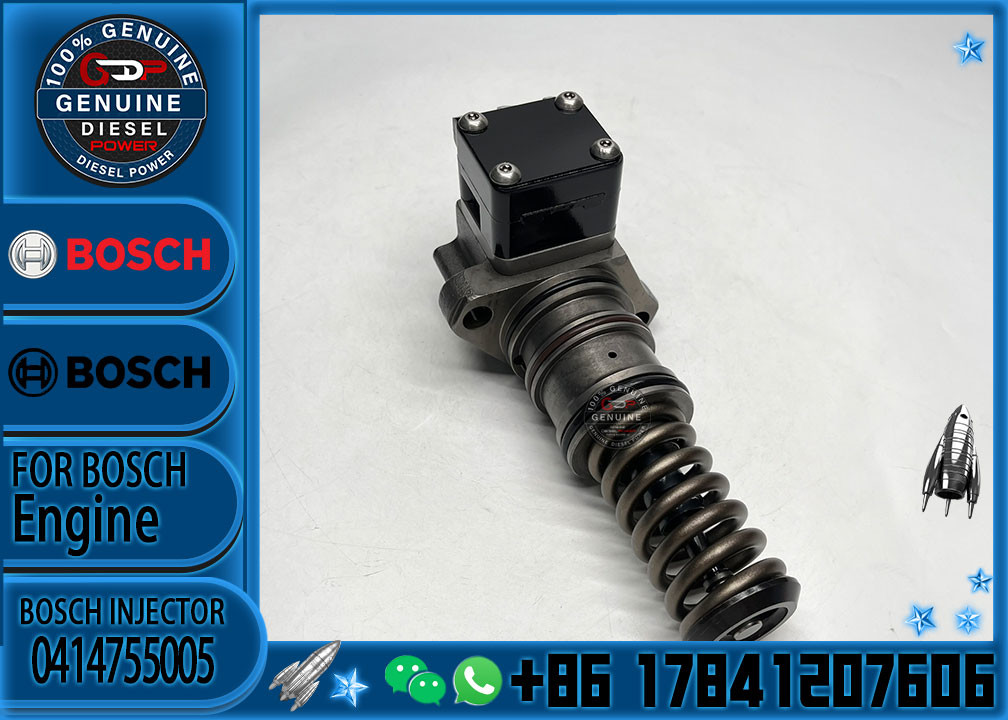 Common Rail Fuel Injector 0414755005 for DAF CF 9.2d 12.12d Engine PE XE-C Euro Engine