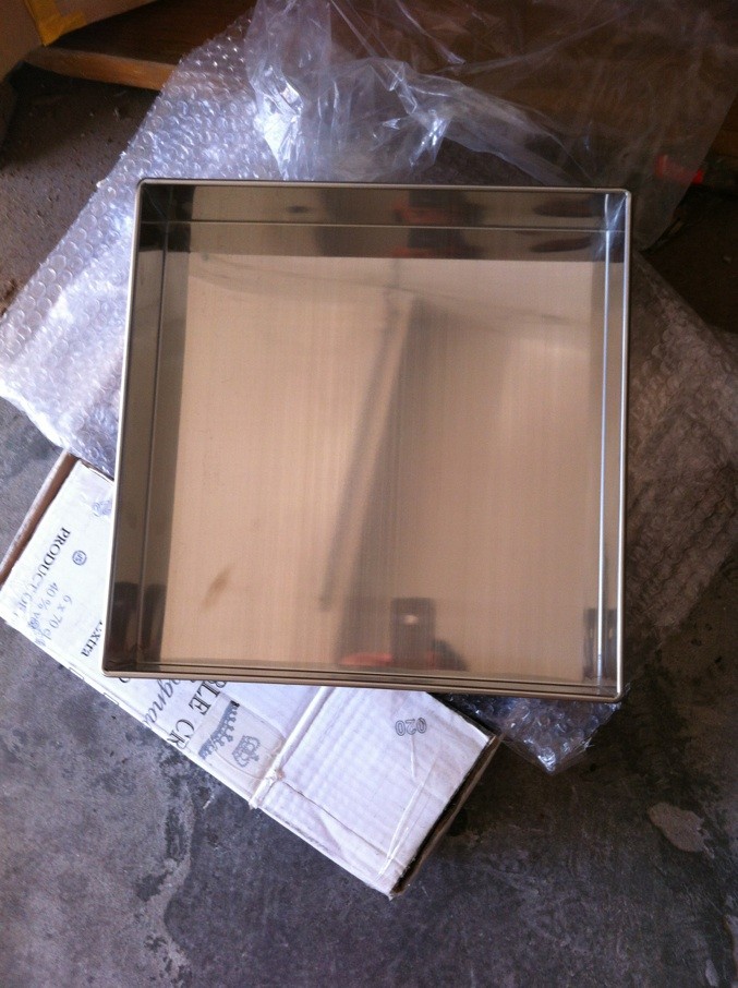 Stainless steel tray 31cm tray ss201 tray with handle tray tools tray rice cooking tray
