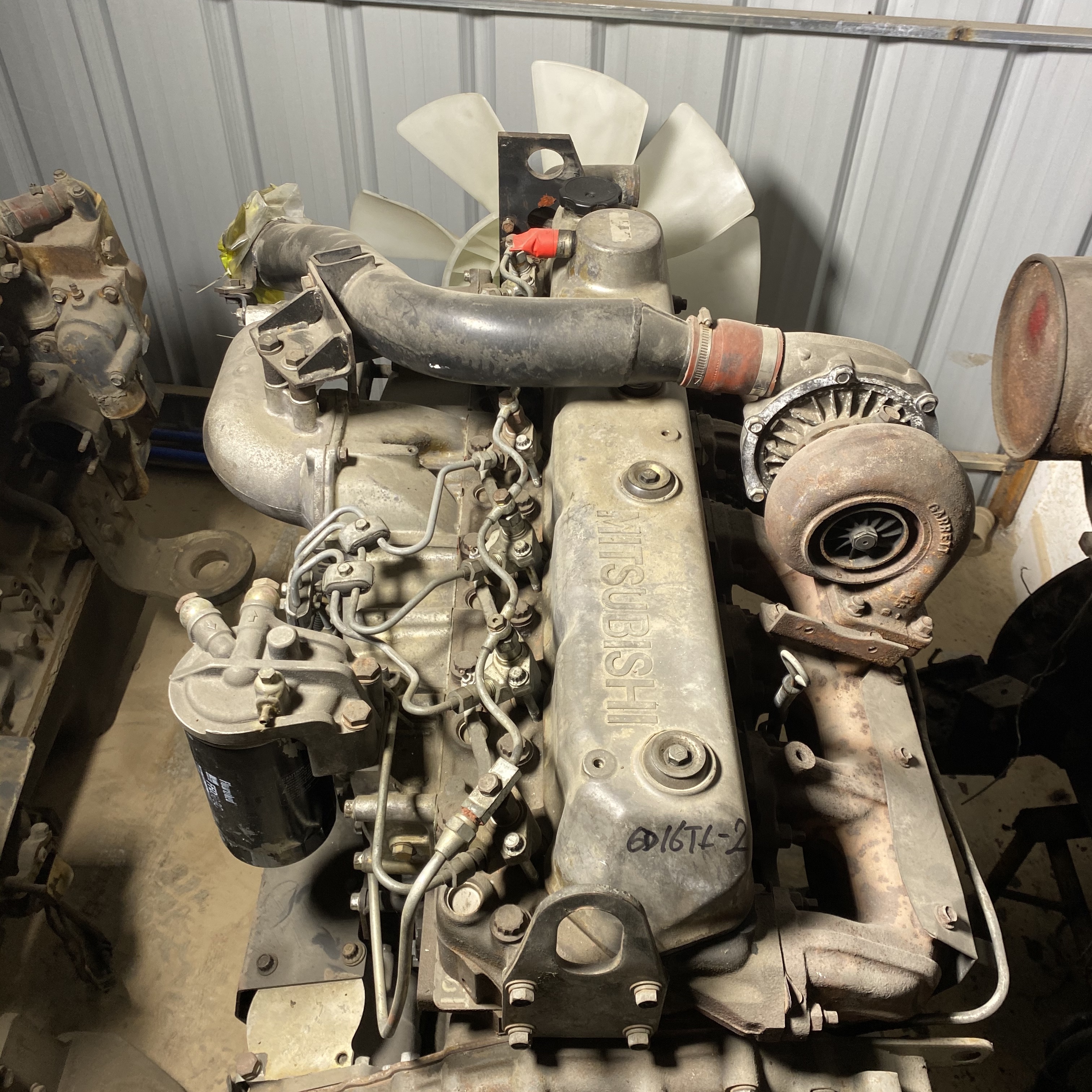 Used 6D16TL-2 Mitsubishi Engine Assembly 240KG Diesel Powered