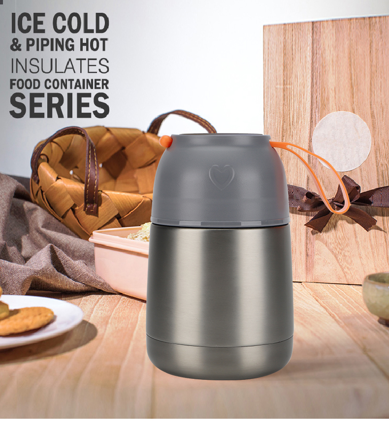 Amazon Top Seller Insulated Lunch Containers Hot Food Jar, 24 oz 17 oz Vacuum Soup Thermos for Kids Adults