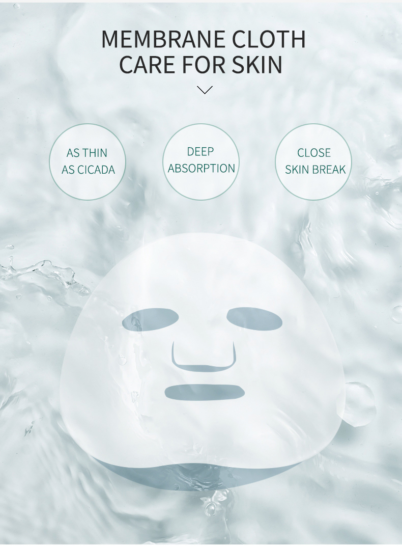 Private Label Custom Logo Moisturizing Hyaluronic Acid Whitening Face Masking Sheet Whitening Face Mask