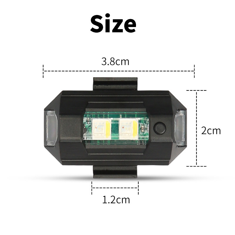 Motorcycle Tail Light Strobe LED Motorcycle Lights 5V Universal
