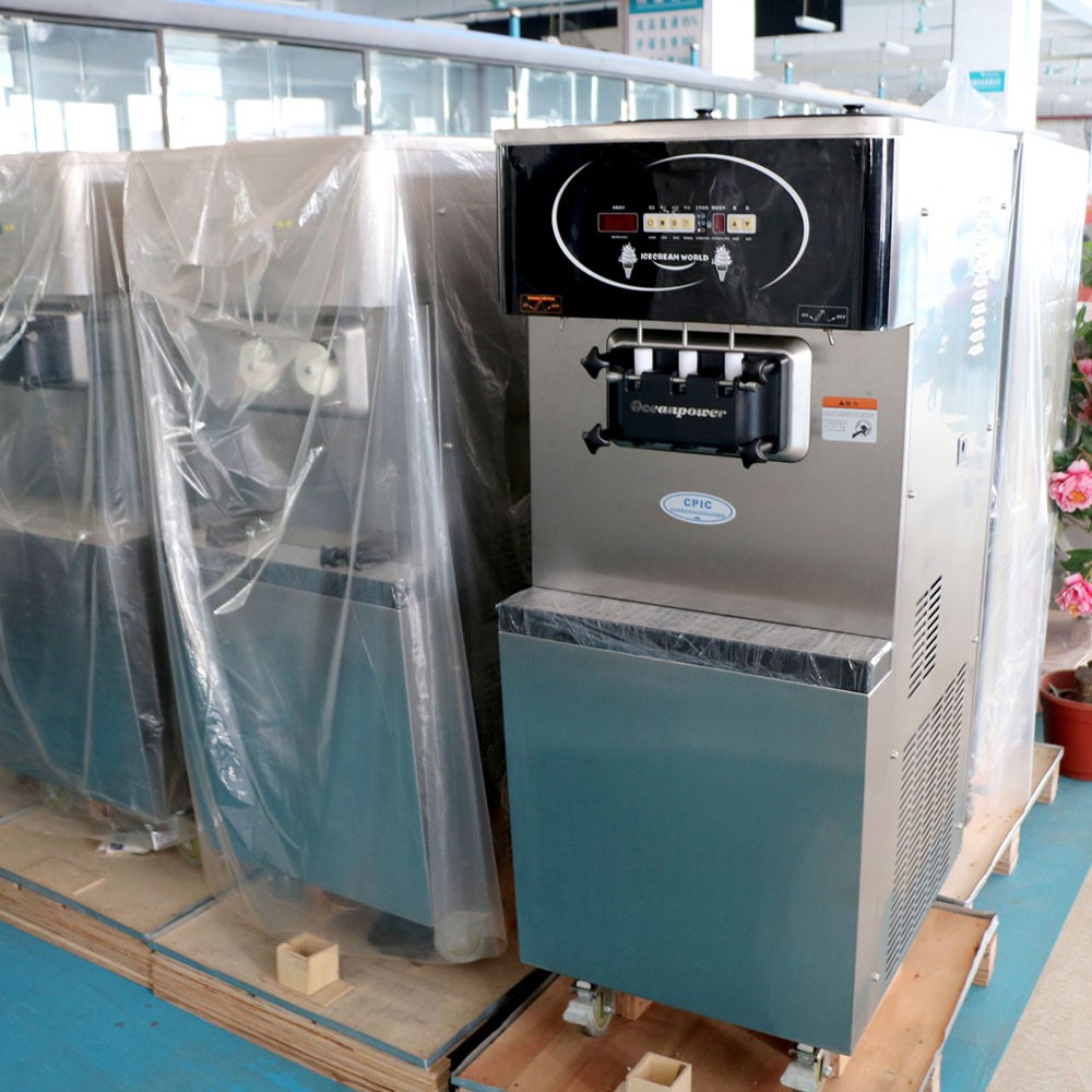 3 flavors 400cones/H OP138CS machine ice cream factory supply Oceanpower