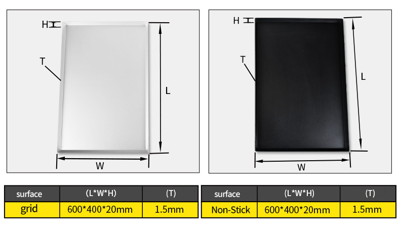 Customization Wholesale Kitchenware Baking Pan Non Toxic Stainless Steel Oven Tray Bread Baking Tray
