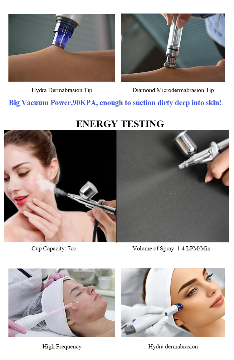 BIO RF Beauty Therapy Machine 15 Inch Cold Hammer Hydro Dermabrasion Device