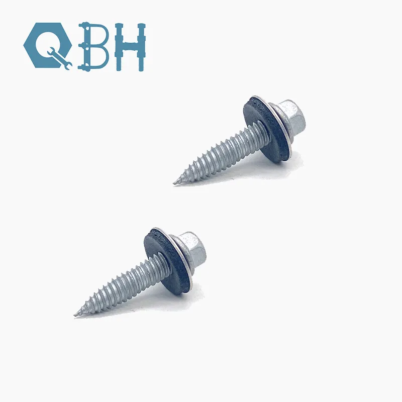 Hex Flange Roofing Self Tapping Screw Bi Metal With EPDM Washer