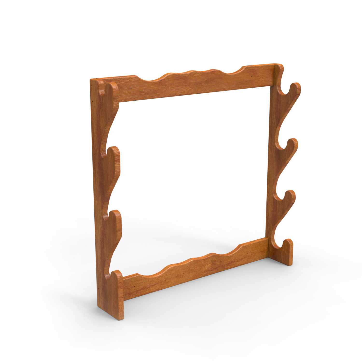 Wall Mounted Pop Pos Display Pinewood Wooden Gun Display Rack