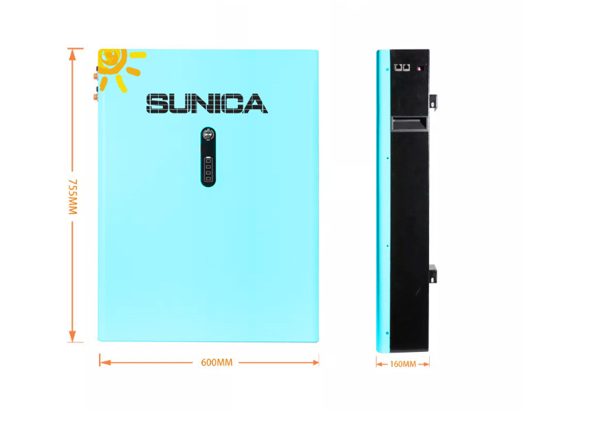 48V 10kwh Solar Battery ES BOX2 Lifepo4 Lithium Ion Battery With Wheels