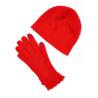 Buy cheap Women ' S Knitted Hat Scarf Gloves 100 % Cashmere Material Lattice Stitch from wholesalers
