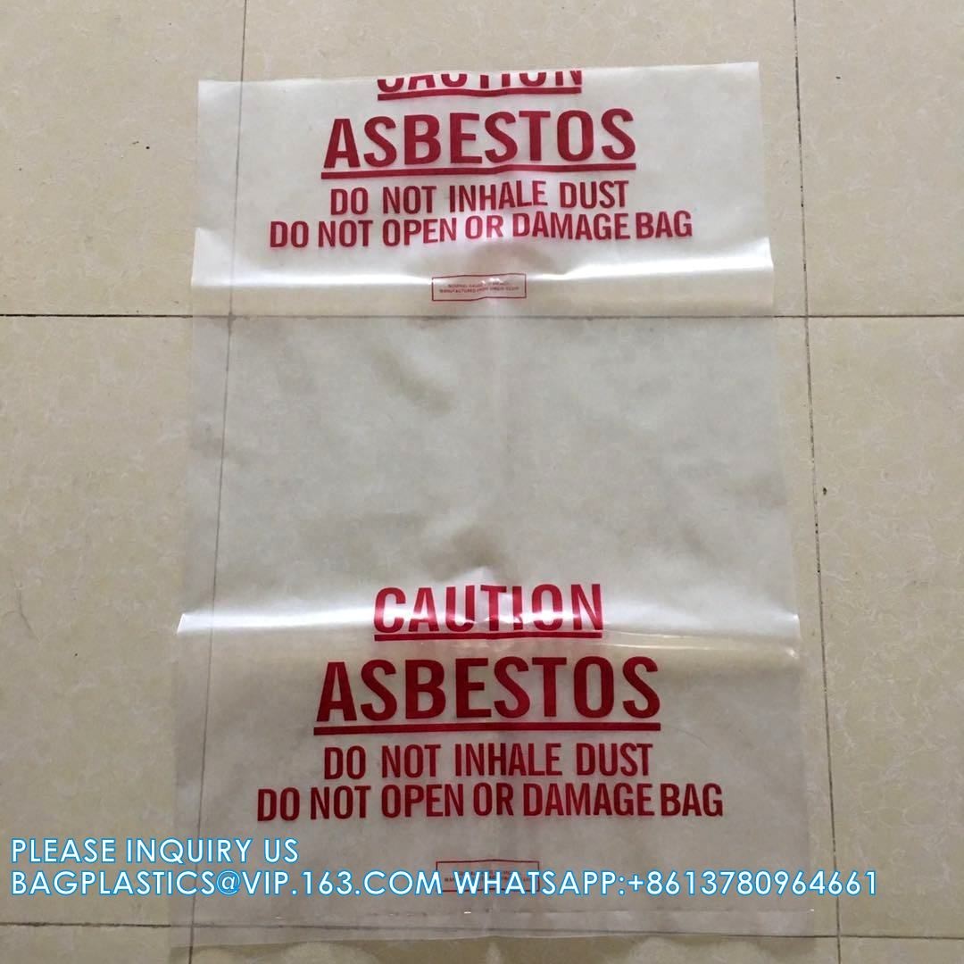 Asbestos Bag For Protection Burial Asbestos Disposal Bags Asbestos Disposal Bags Industry Standard, Clear