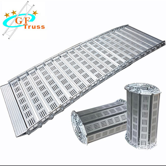 Aluminum End Folding Smart Car Trailer Ramps Sliver Truck Loader For Goods