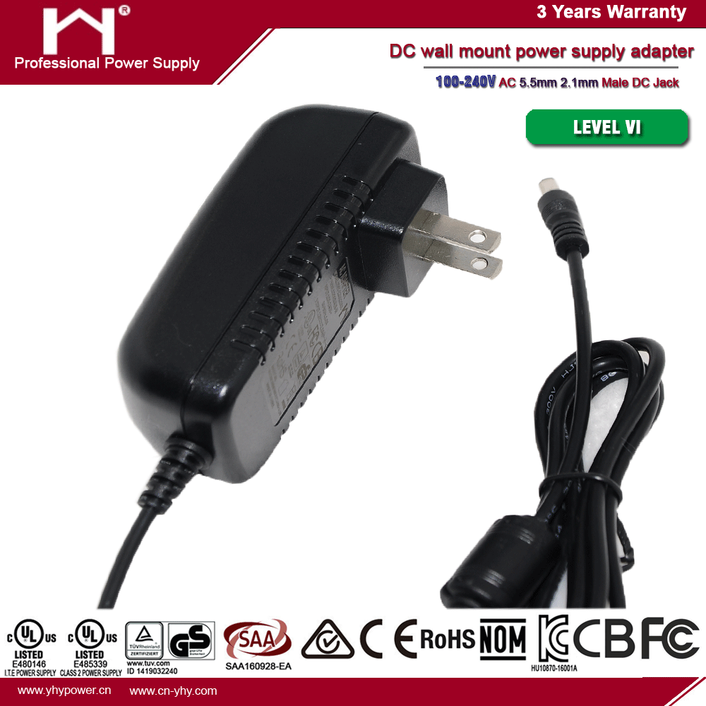 Transformator 24v 350ma Wall Mount Ac Dc Power Adapters 88% Efficiency