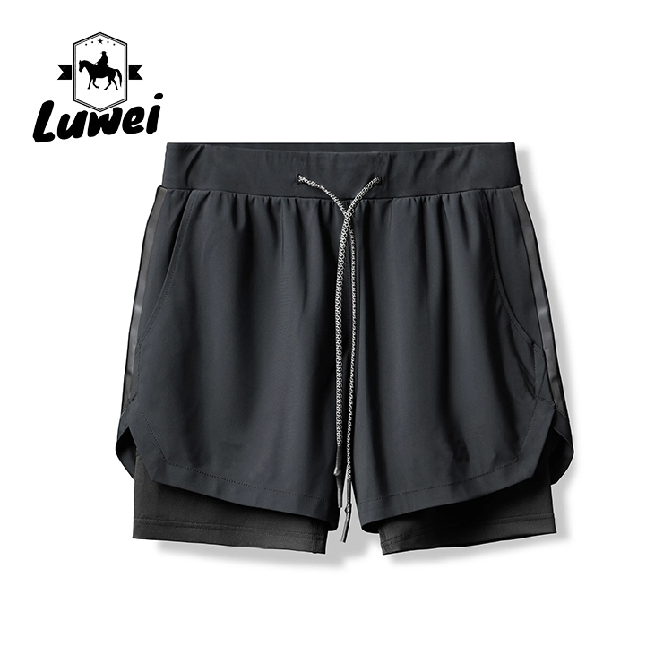 Men Gym Workout Shorts Jogger Basketball Sports Running With Pockets