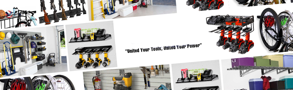 Garage Power Tools Organizer Cordless Electric Drills Storage Rack Acceptable OEM