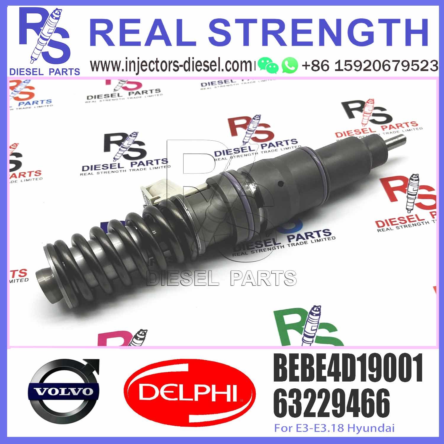 63229465 Common Rail Diesel Fuel Injector 33800-82000 BEBE4D19001 For Engine Parts