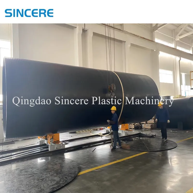 Large Diamater Sewage Winding Pipe Steel Reinforced Spiral Pipe Making Machine Extrusion Equipemnt