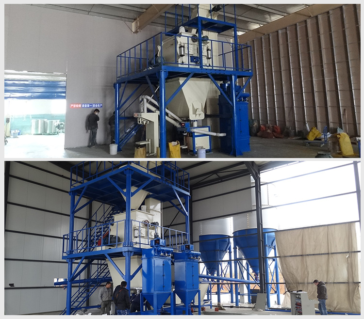 Factory Sale Dry Powder Mortar Production Line Wall Putty Sand Cement Mixing Equipment Ceramic Tile Adhesive Making Machine