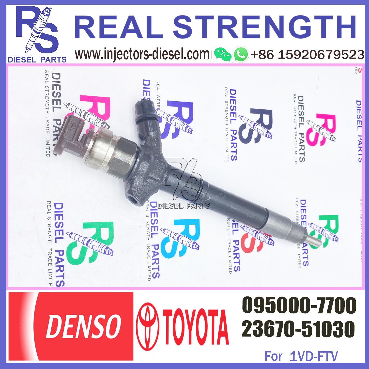 injector nozzle 23670-59035 23670-51020 095000-6730 inyector for Toyota 1VD-FTV common rail injector 095000-7700