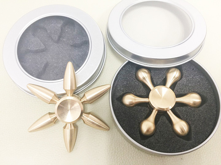 Wholesale Cheap price copper brass material detachable hand fidget finger spinner QL1102