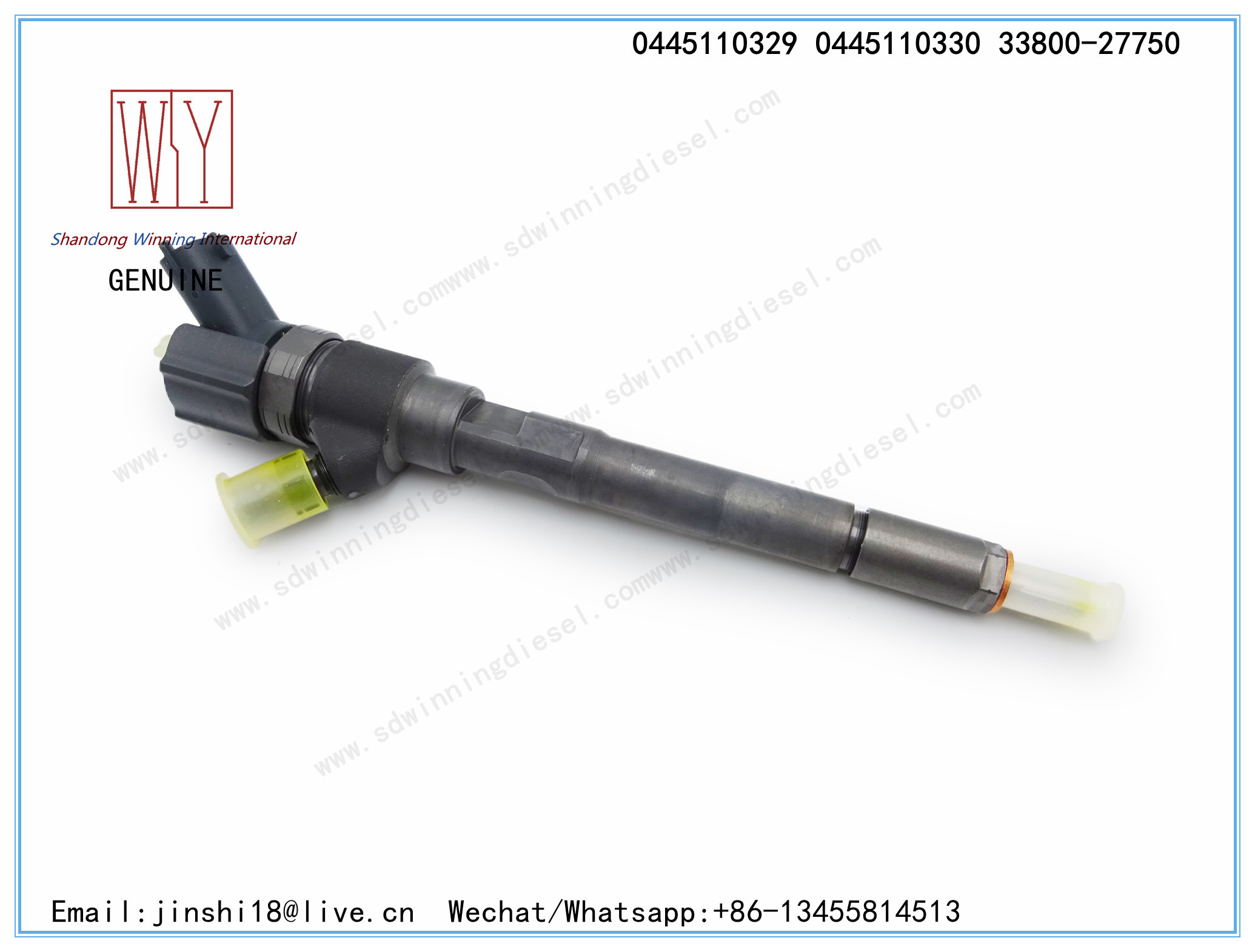 BOSCH GENUINE AND BRAND NEW DIESEL FUEL INJECTOR 0445110329 0445110330 33800-27750 FOR HYUNDAI SANTA FE D-ENGINE,VGT 2.2