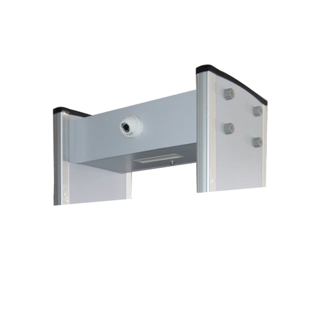 Long Rang Temperature Measuring 6 Zones Metal Detector Door