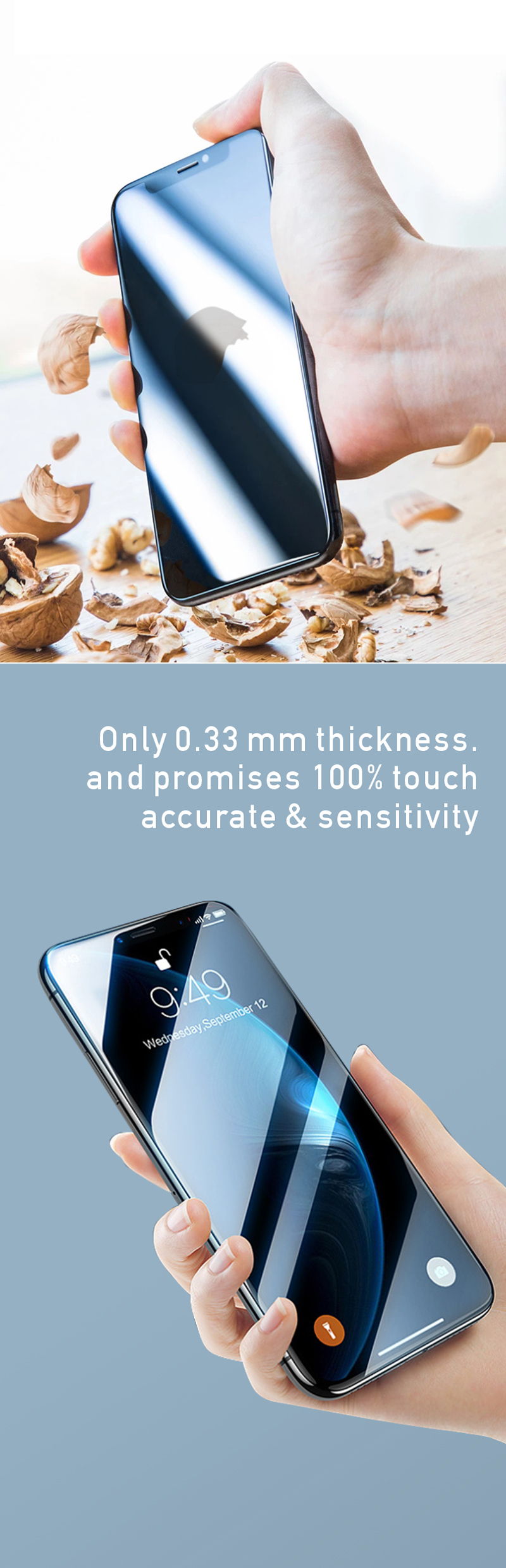Anti Dust 9H Full Glue Tempered Glass ESD Anti Static For Iphone 11 12 13 Pro Max