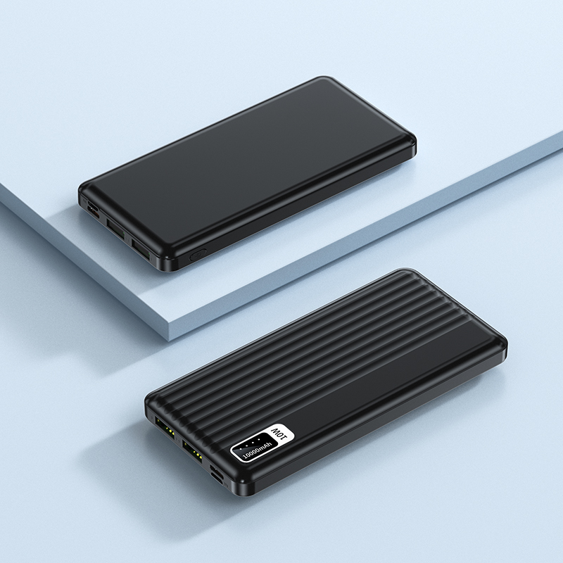 10W Output Power Micro USB Input Interface Ultra Slim 10000mah Power Bank for iPhone 15