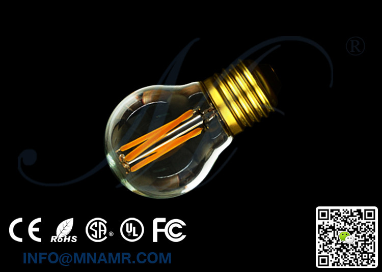 Pro Edison Bulb Display LED G45 Globe Light 3W E27 E26 Lamp AC110v 120v 130v 220v 230v 240v DC12V Dimmable UL Approved