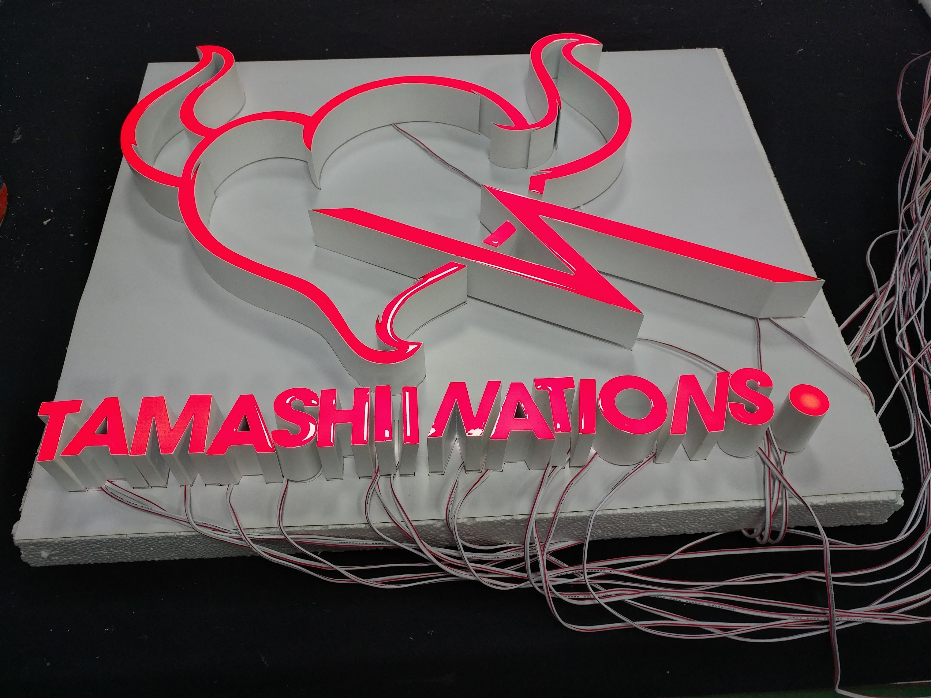 20mm Depth 3D LED Custom Illuminated Signs For Businesses