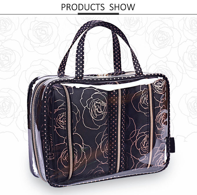 Hot Sale New Product Custom Waterproof PVC Clear Cosmetic Trolley Bag