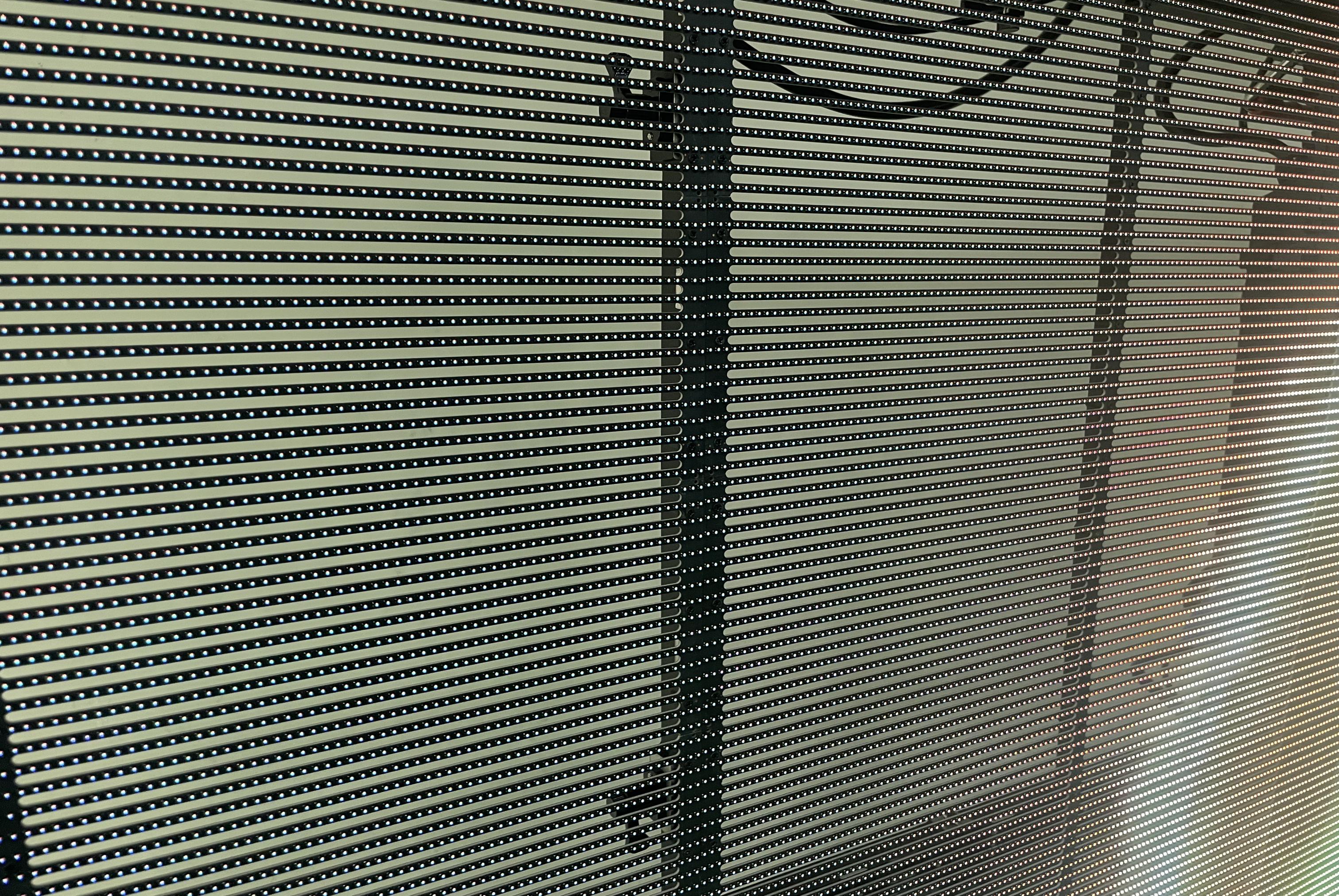 Outdoor LED Grille Screen Big Waterproof Transparent LED Screen