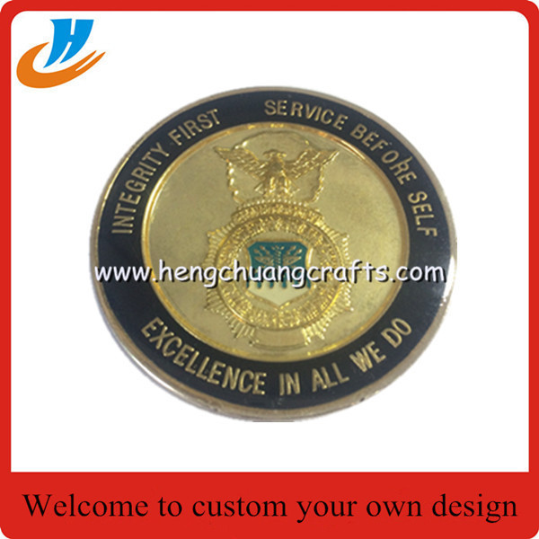 Gold military coins custom,cheap price metal challenge coins wholesale
