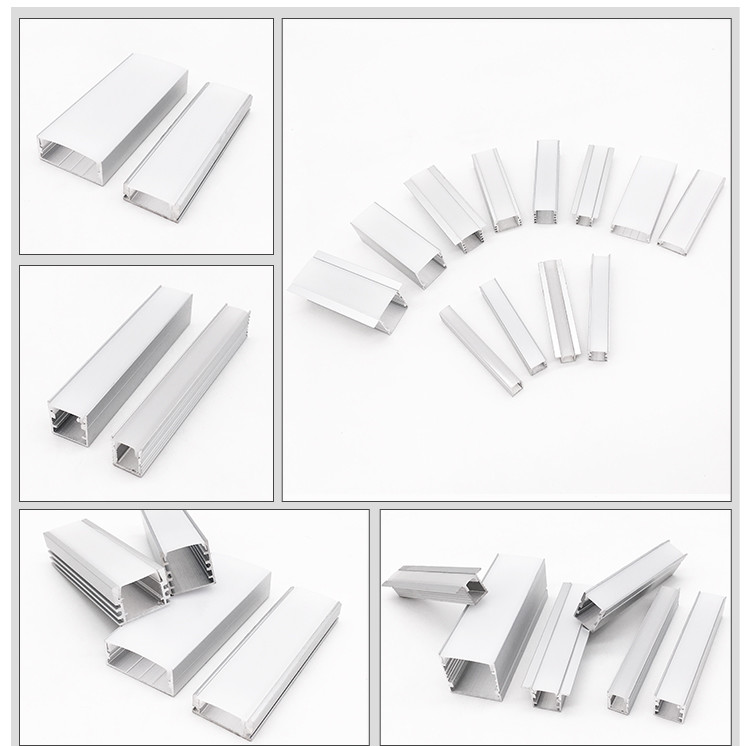 Surface Mounted Aluminium LED Strip Light Profile 2.5m Length Decorative