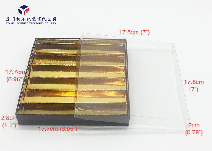 Super Clear PET Cover For Paper Box Plastic Retail Packaging Boxes 17.8X17.8X2cm