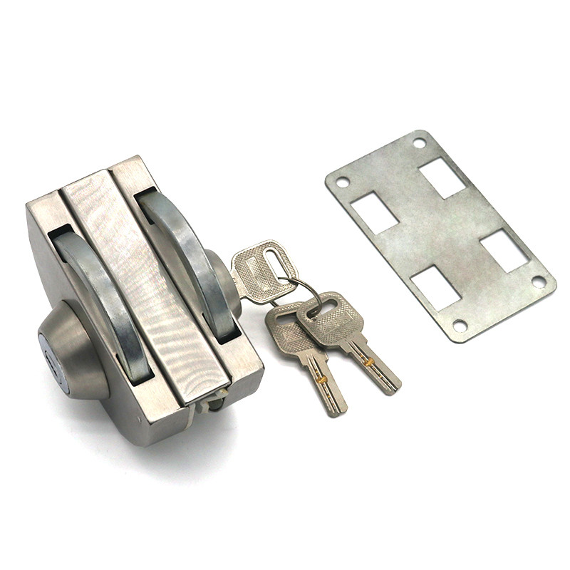 SS304 201 Glass Door Hardware Accessories Double Side Door Lock ODM